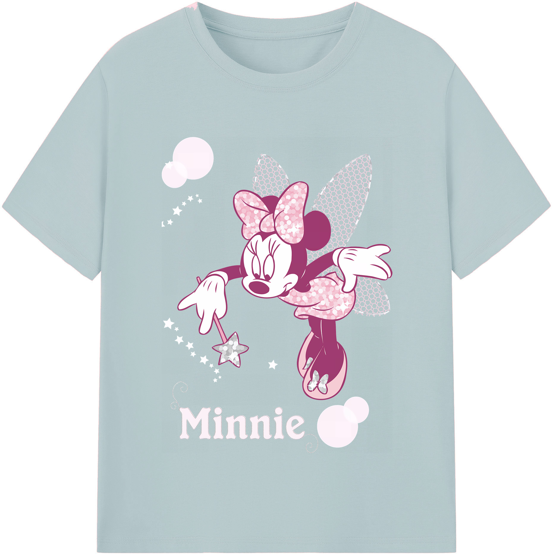 （画像用） ミッキーマウス Mickey Mouse 綿100％半袖Tシャツ（フロントプリント）